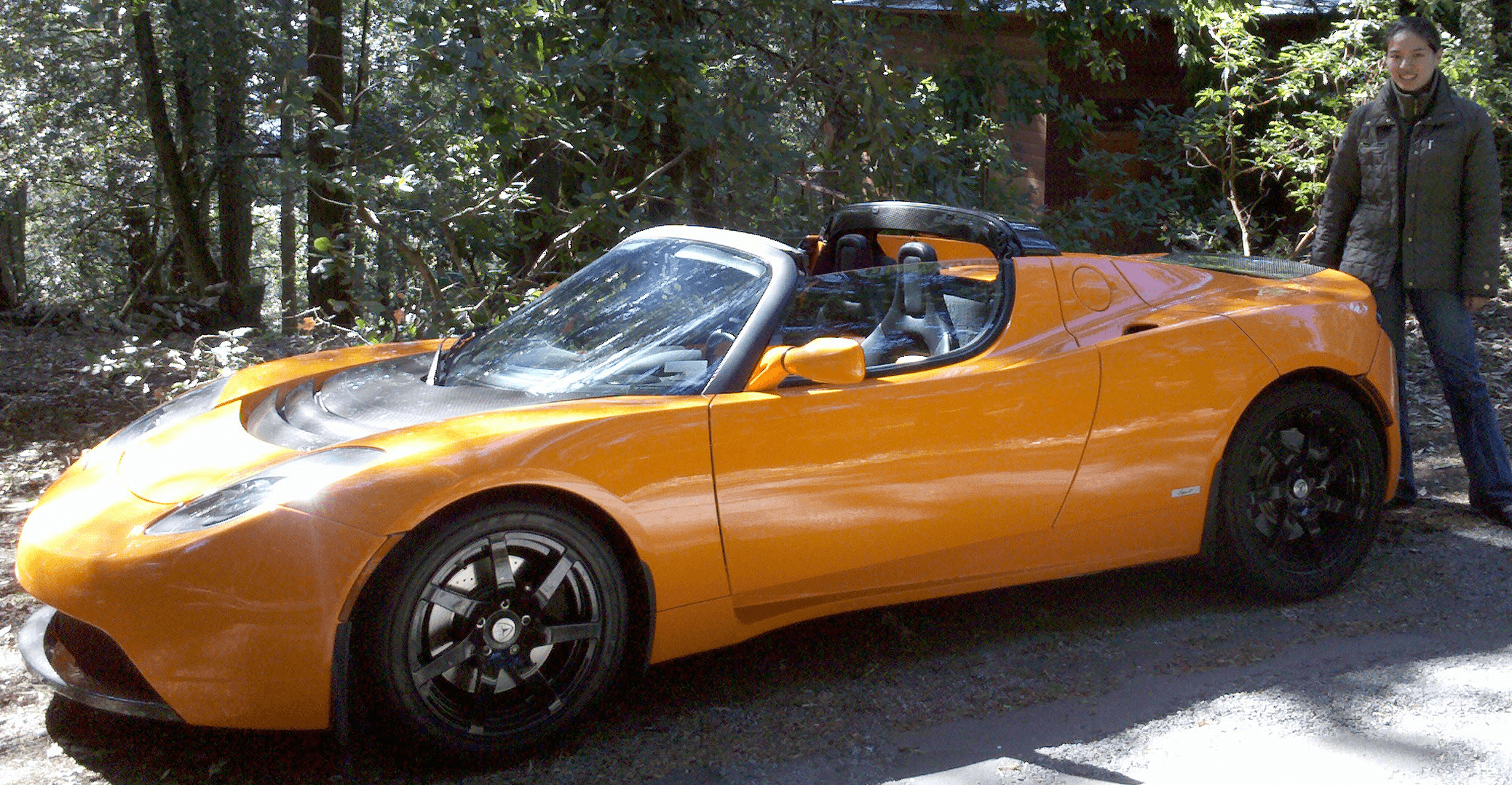 CJ Chang with a fast car